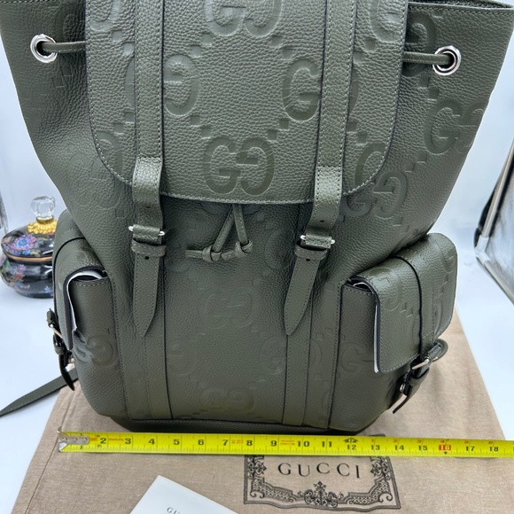 Gucci GG embossed leather LARGE backpack made in Italy NWT - Picture 13 of 14